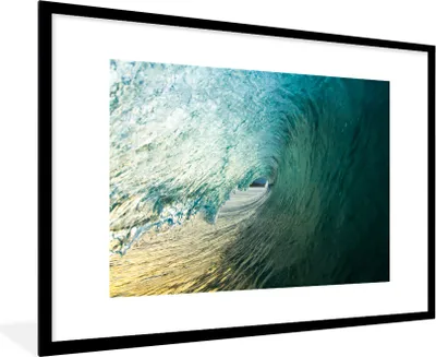 Produktbild von MuchoWow® MuchoWow® Gerahmtes Poster Meer - Golf - Amerika 90x60 cm - Poster mit zchwarzem Bilderrahmen - Wanddekoration - Fotos
