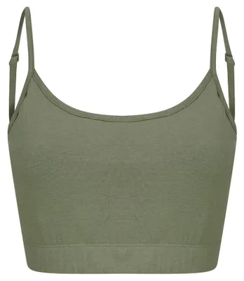 Immagine prodotto di SF Women - Canotta da donna, taglio corto, sostenibile LT5276 (XXL) (verde kaki)
