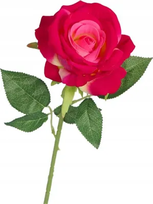 Produktbild von Künstliche Blumen, einzelne Wildlederrose, lebensecht