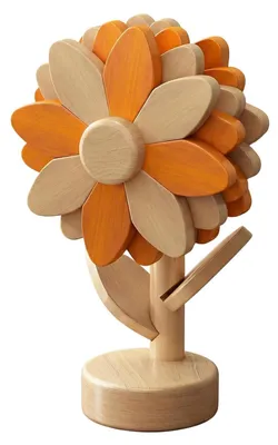 Produktbild von Holzuntersetzer mit Sonnenblumendesign