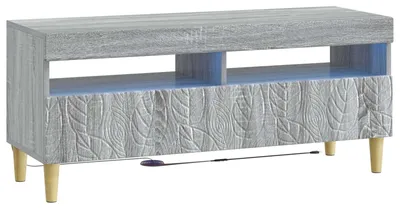 Imagen del producto de vidaXL: Mueble para TV LED, color Sonoma gris, fabricado en material de madera