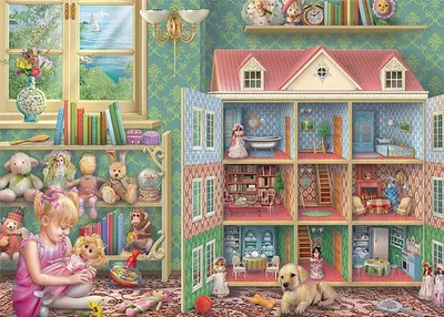 Immagine prodotto di Jumbo 11276 Falcon - Memorie della casa delle bambole Puzzle da 1000 pezzi