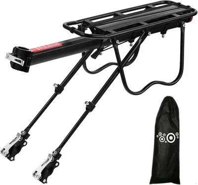 Productafbeelding van Bagagedrager MTB - Verstelbaar - Snelsluiting - Met spatbord en reflector - 24 tot 29 inch