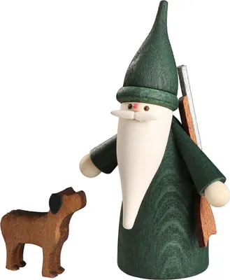Productafbeelding van Jägerwichtel met hond (7 cm) van Seiffener volkskunst