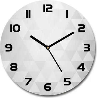 Produktbild von Wanduhr aus Glas 30fi Glasbild Glasuhr Gehärtetes Glas - schwarze-zeiger - Abstraction background