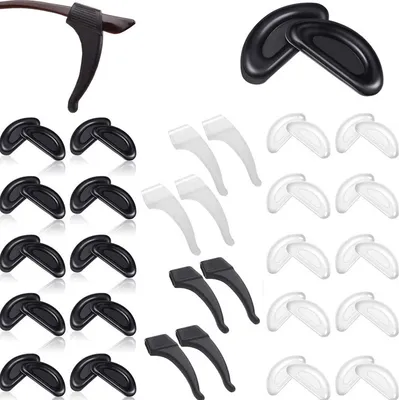Produktbild von 14 Paare Brille Nasenpads Silikon, Stick Brille Nasen Pads, Rutschfeste Selbstklebende Nasenpads