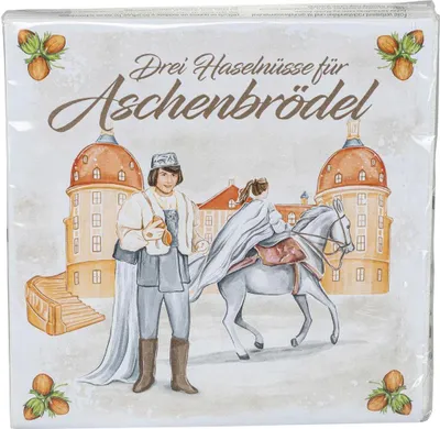 Produktbild von Tischdekoration Lunch-Servietten Drei Haselnüsse für Aschenbrödel ® BxH 33x33cm NEU
