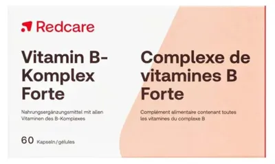 Produktbild von Redcare Vitamin B Komplex Forte Kapseln, 60 St. Kapseln