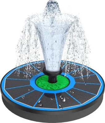 Image de Fontaine solaire 3,5 W pour l'extérieur, 100 % verre, pompe à monter soi-même améliorée en 2023 avec 8 fonctions - pompe solaire flottante pour jardin, bain d'oiseaux, étang, bassin à poissons