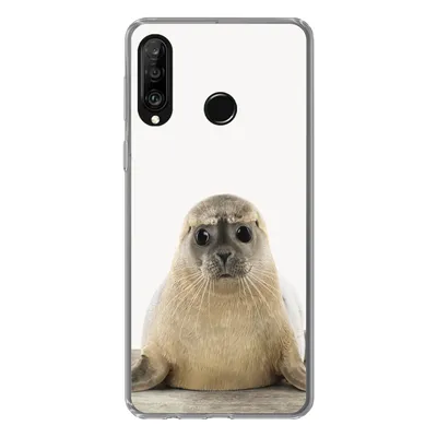 Produktbild von MuchoWow® Handyhülle Schutzhülle Hülle für Huawei P30 Lite Robbe - Tiere - Kinder - Jungen - Mädchen - Kinder Silikon Softcase Handy Hülle - Handyhülle