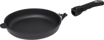 Obrázek produktu pro Litinová pánev AMT Gastroguss 24 cm, vhodná na indukci, s odnímatelnou rukojetí, výška: 50 mm