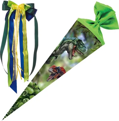 Produktbild von Nestler Schultüte Coppenrath T-Rex World 70 cm mit Schleife