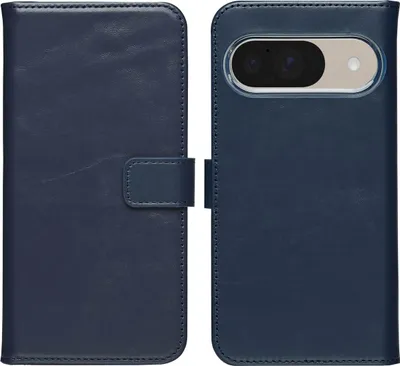 Immagine prodotto di Custodia a libro in vera pelle Selencia Google Pixel 10 / 10 Pro - Blu
