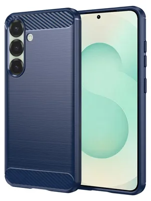 Zdjęcie produktu dla Techsuit Carbon Silicone etui na Samsung Galaxy S25 Plus – niebieskie