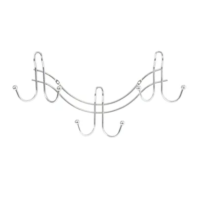 Produktbild von Garderobenleiste Chrom 40 cm Wellenform