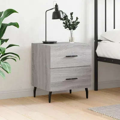 Zdjęcie produktu dla vidaXL Szafka nocna szara Sonoma 40x35x47,5 cm materiał drewnopochodny
