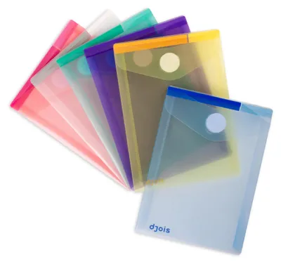 Produktbild von Djois, 510249 – Dokumententaschen A6 Hochformat, 6 Stück, Sortiert