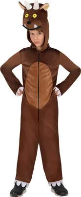 Produktbild von Tierische Kreatur Karnevalskostüm Mit Kapuze Hexenfest Monster Nationalpark Fantasy Karneval Mottoparty, Größe: 98/104 Farbe: Braun