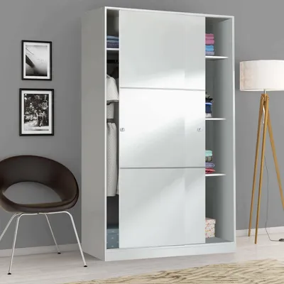 Produktbild von Dmora Kleiderschrank 2 Türen Waterbury 120x200 cm Weiß