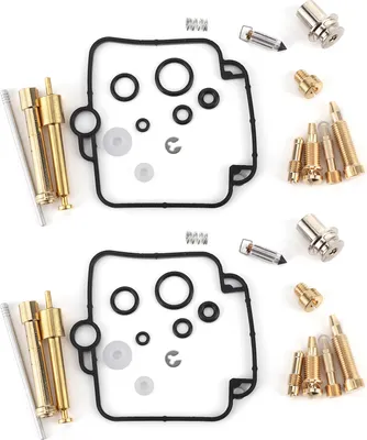 Immagine prodotto di 2 set di kit di riparazione del carburatore con componenti di tenuta adatti per Suzuki GS500E