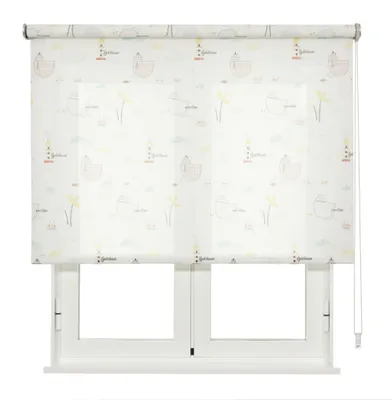Kinderrollo Sailor White 75x250 cm lichtdurchlässig