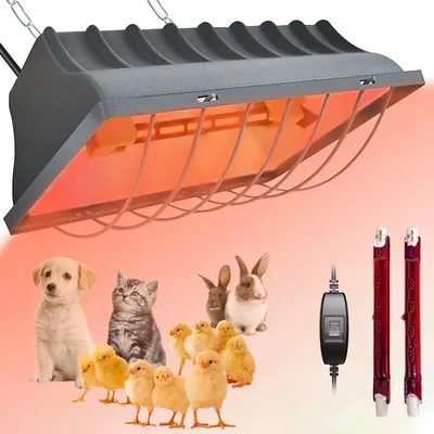 Infrarot-Heizlampe 250 W dimmbar für Küken & Geflügel