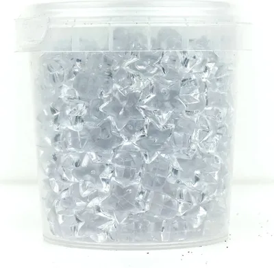 Produktbild von Weihnachts-Streusterne Transparent Ø 1,2 cm aus Acryl - 150er Pack