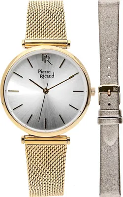 Zdjęcie produktu dla Zegarek damski Pierre Ricaud P22044.1113Q-SET złoty