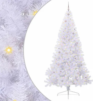 Produktbild von Künstlicher Weihnachtsbaum Weiß 240 cm PVC und Stahl