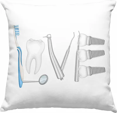 Produktbild von Trendation - Zahnmedizinische Fachangestellte Deko-Kissen mit Füllung 40x40 Geschenk Lustig Zahnarzt Damen Geschenkidee Zahnarzthelferin LOVE Zahnarzt (Grau)