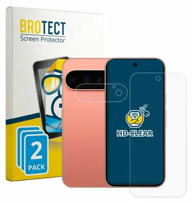 Produktbild von 2x Für Google Pixel 11 Pro (Display+Kamera) Schutzfolie BROTECT Displayschutz Display Schutz Folie Klar Transparent