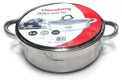 Produktbild von KLAUSBERG KB-7173 FLacher Topf MIT DECKEL 26cm