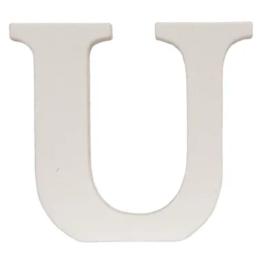 Produktbild von Clayre & Eef Buchstabe U 62861-U 9*8 cm - Natur MDF Deko Buchstabe