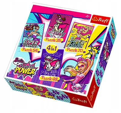 Image de Trefl Puzzle 4 en 1 Barbie Aventure Amis