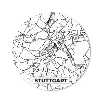 Produktbild von MuchoWow® Mauspad Mousepad Stuttgart - Karte - Stadtplan 50x50 cm - Mousepads - Maus Mat - Pad - Mausunterlage - Vinyl