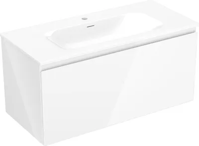 Immagine prodotto di Mexen Orio mobile bagno 100 cm con lavabo Vela, 1 cassetto, bianco lucido - 91A10-10047-1-BF00-W23M00
