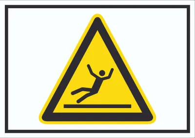 Produktbild von Vorsicht Rutschgefahr Symbol Schild A5 (148x210mm)