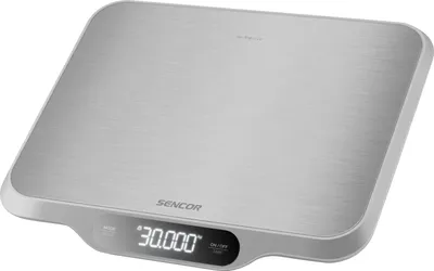 Obrázek produktu pro SENCOR SKS 7300 Kuchyňská váha Strongman, váživost do 30 kg, velký LED displej s bílým podsvícením, funkce Tare <(>&<)> Hold, automatické vypnutí při nečinnosti, 4× 1,5V AA baterie
