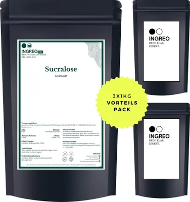 Produktbild von Sucralose Granulat (<40 Mesh) – 3kg (3X1kg)