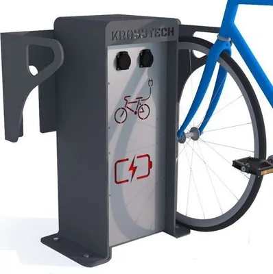 Produktbild von Fahrradständer mit Lademöglichkeit für Elektrofahrräder Ständer für Elektrofahrräder mit Ladestation