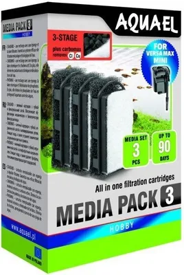 Obrázok produktu pre 3x náhradné filtre pre AquaEL Versamax Mini CARBOMAX