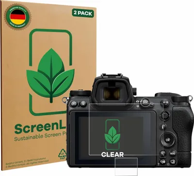 Produktbild von 2x ScreenLeaf Schutzfolie für Nikon Z 6 II nachhaltiger Displayschutz Display Schutz Folie Klar Transparent