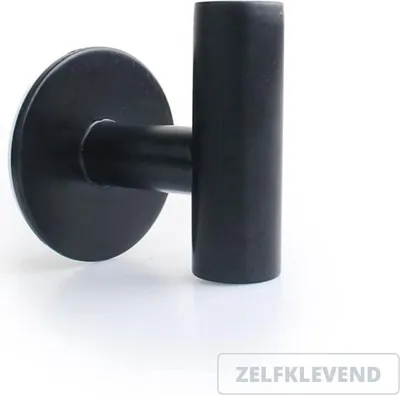 Produktbild von Jumadas Handtuchhaken - Edelstahl - Schwarz - Hängend - Badezimmer - Zimmer - Garderobe - Selbstklebend - 2 Stück