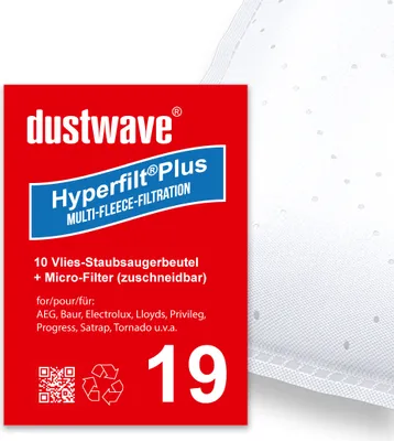 Hooster 20 Sacchetti Per Aspirapolvere Adatti Per Progress Stuttgart PC 3716 PC3716 PC-3716 DB 1600W Con Filtro Aggiuntivo - Foto 6