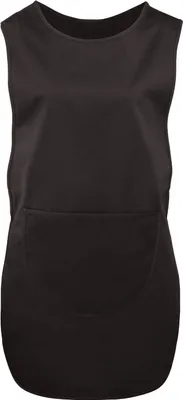 Produktbild von BonChef Kittelschürze mit Tasche AB249 (S) (Schwarz)