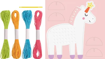 Image de Kit de broderie "Licorne" | 145×165×50 mm multicolore