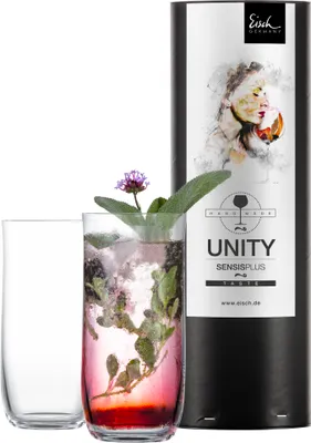 Immagine prodotto di Eisch Vorteilset 2 Stück 2 Longdrinkgläser 522/13 in Geschenkröhre UNITY SENSISPLUS 25222130 und Geschenk + Spende