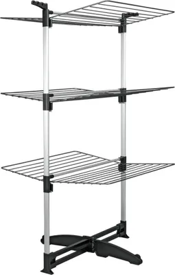 Zdjęcie produktu dla Metaltex Ciclone Droogtoren 40 m Drooglengte Zwart/Zilver