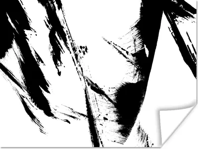 Produktbild von MuchoWow® Poster Farbe - Schwarz - Abstrakt 40x30 cm - Plakate für die Wände - Poster Wohnzimmer