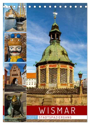 Produktbild von Wismar - Stadtspaziergang (Tischkalender 2027 DIN A5 hoch), CALVENDO Monatskalender
